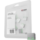 Lindy USB Port Schloss (10 Stück) ohne Schlüssel, Diebstahlschutz grün, Code: Grün