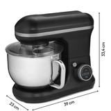 Medion LIFE Digitale Küchenmaschine MD18420 schwarz, 1.200 Watt, 5 Liter Schüssel, inkl. Eisschüssel