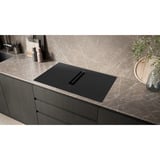Siemens ED811BGA7, Autarkes Kochfeld schwarz, 80 cm, mit integriertem Dunstabzug