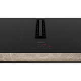 Siemens ED811BGA7, Autarkes Kochfeld schwarz, 80 cm, mit integriertem Dunstabzug
