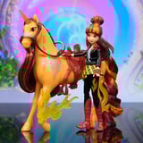 Spin Master Unicorn Academy - Valentina und Einhorn Cinder, Spielfigur mit echter Mähne und Schweif sowie Bürste