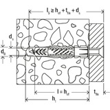 fischer Universaldübel UX 5x30 hellgrau, 100 Stück