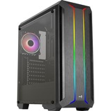 Aerocool Skyline ARGB, Tower-Gehäuse schwarz, Seitenteil aus Acryl