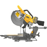 DEWALT XR FLEXVOLT Akku-Paneelsäge DCS781X2, 54Volt, Kapp-und Gehrungssäge gelb/schwarz, Li-Ionen Akku 54Volt 3Ah oder 18Volt 9Ah, 162 Wh