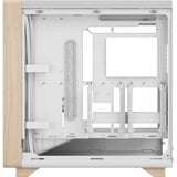 Fractal Design Summit Chalk White TG Clear Tint, Tower-Gehäuse weiß/holz