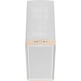 Fractal Design Summit Chalk White TG Clear Tint, Tower-Gehäuse weiß/holz