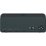ICY BOX IB-DK2300-CH, Dockingstation anthrazit, mit LCD-Display