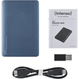 Intenso Memory Safe 1 TB, Externe Festplatte blau, extern, USB-A 3.2 Gen 1 (5 Gbit/s)