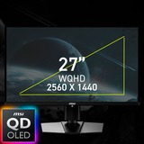MSI MAG 271QPXDE QD-OLED E2, Gaming-Monitor 67.3 cm (26.5 Zoll), schwarz, WQHD, Adaptive-Sync, USB-C, 240Hz Panel