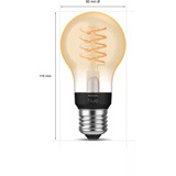 Philips HUE White Filament Lampe E27 A60 550 lm, LED-Lampe 