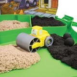 Spin Master Kinetic Sand - Deluxe Baustellen-Koffer, Spielsand 