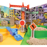 Spin Master Kinetic Sand - Deluxe Baustellen-Koffer, Spielsand 