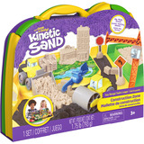 Spin Master Kinetic Sand - Deluxe Baustellen-Koffer, Spielsand 