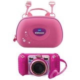 VTech KidiZoom Duo Pro Sommer Bundle, Digitalkamera pink, inkl. Tragetasche