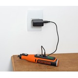 BLACK+DECKER Multifunktions-Werkzeug BCRT8IK-XJ, 7,2Volt orange/schwarz, 52-teiliges Zubehör, im Koffer