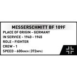 COBI Messerschmitt BF-109F, Konstruktionsspielzeug Maßstab 1:48