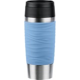 Emsa TRAVEL MUG Waves Thermobecher hellblau/edelstahl, 0,36 Liter