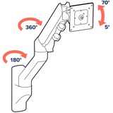 Ergotron HX Monitor Arm, Monitorhalterung weiß