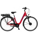 FISCHER Fahrrad CITA 1.0 (2022), Pedelec rot (glänzend), 28", 44 cm Rahmen