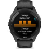 Garmin Forerunner 265, Smartwatch schwarz/hellgrau, 46 mm, Silikon-Armband