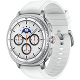 SAMSUNG Galaxy Watch8 Classic, Smartwatch weiß, 46mm, Bluetooth, Hybrid-Armband