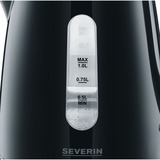 Severin WK 3410, Wasserkocher schwarz, 1,0 Liter