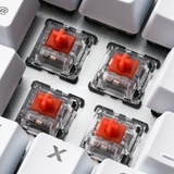 Sharkoon SKILLER SGK40, Gaming-Tastatur weiß, DE-Layout, Huano Red