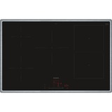 Siemens ED845HWB1E iQ500, Autarkes Kochfeld schwarz/edelstahl, 80 cm, Home Connect