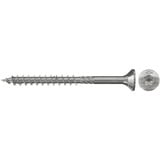 fischer Spanplattenschraube PowerFast 6,0x200 Senkkopf TX 100 Stück, mit Teilgewinde, Edelstahl A2