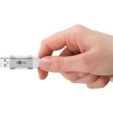 goobay Ethernet-Adapterkabel USB-A 3.2 Gen1 > RJ-45, Slim weiß, 2 Meter