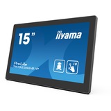 iiyama ProLite TW1523AS-B1P, LED-Monitor 39.5 cm (15.6 Zoll), schwarz, FullHD, IPS, Touchscreen, Mini HDMI-Ausgang