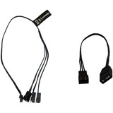 Alphacool Digital RGB LED Y-Kabel 3-fach mit JST Stecker schwarz, 30cm