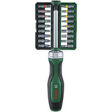 Bosch Heimwerken & Garten Bit-Ratschenschraubendreher mit Bit-Satz, 19-teilig grün/schwarz, Drehmoment bis 36 Nm