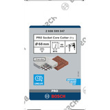 Bosch PRO Socket Core Cutter dry Diamant-Steckdosen-Bohrkrone, Ø 68mm, Bohrer M16
