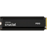 Crucial P510 1 TB mit Kühlkörper, SSD schwarz, PCIe 5.0 x4, NVMe, M.2 2280