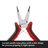 EINHELL Elektronikzangen-Set, 4-teilig schwarz/rot, 115 / 120 / 130 mm