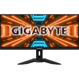 GIGABYTE M34WQ, Gaming-Monitor 86 cm(34 Zoll), schwarz, WQHD, HDR, AMD Free-Sync, 144Hz Panel