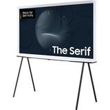 SAMSUNG The Serif GQ-50LS01BG, QLED-Fernseher 125 cm (50 Zoll), weiß/schwarz, UltraHD/4K, SmartTV, WLAN, Bluetooth, HDR10+