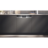 Siemens SX53ES02CE IQ300, Spülmaschine edelstahl (gebürstet)/schwarz, 60 cm, Home Connect, XXL