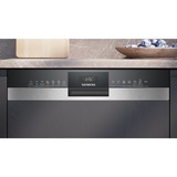 Siemens SX53ES02CE IQ300, Spülmaschine edelstahl (gebürstet)/schwarz, 60 cm, Home Connect, XXL