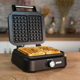 Unold Belgisches Waffeleisen Brüssel schwarz, 1.500 Watt