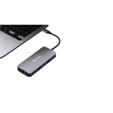 Verbatim USB-C Pro Multiport-Hub CMH-05, 5 Port, Dockingstation grau, HDMI, RJ-45, 2x USB-A, USB-C PD