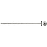 fischer Holzbauschraube PowerFast 6,0x160 Tellerkopf TX 100 Stück, mit Teilgewinde, Edelstahl A2