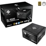 ASRock Steel Legend SL-850G, PC-Netzteil schwarz, 1x 12-Pin High Power GPU, 2x PCIe, Kabelmanagement, 850 Watt