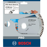 Bosch Professional PRO Multi Material Diamant-Trennscheibe, Ø 180mm Bohrung 22,23mm