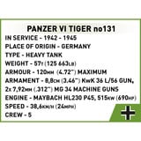 COBI Panzer VI Tiger no131, Konstruktionsspielzeug Maßstab 1:28