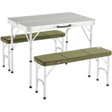 Coleman Pack-Away Table for 4 205584, Camping-Set aluminium/grün