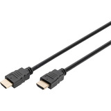 Digitus HDMI Premium High Speed Anschlusskabel, mit Ethernet, UHD 4K schwarz, 1 Meter
