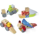 Spin Master Melissa & Doug - Blockables Fahrzeuge Spielset, Konstruktionsspielzeug 