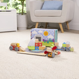 Spin Master Melissa & Doug - Blockables Fahrzeuge Spielset, Konstruktionsspielzeug 